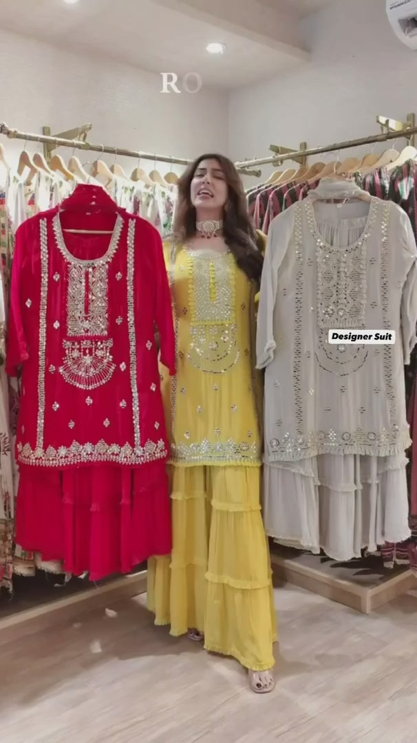 LaceAura Ethnic Sharara Set – Soft Silhouettes, Timeless Style