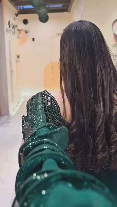 Ruffle Royale Saree Set