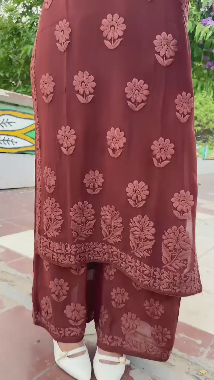 EXCLUSIVE GEORGETTE WITH EMBROIDERY SUIT WITH DUPATTA